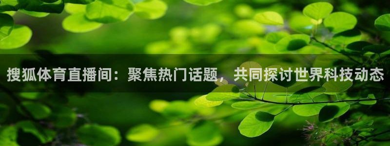 玩球直播nba体育直播：搜狐体育直播间：聚焦热门话题，共同探讨世界科技动态