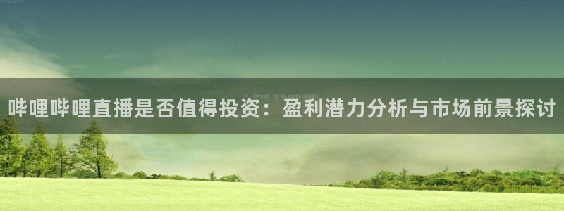 玩球直播nba在线观看免费：哔哩哔哩直播是否值得投资：盈利潜力分析与市场前景探讨
